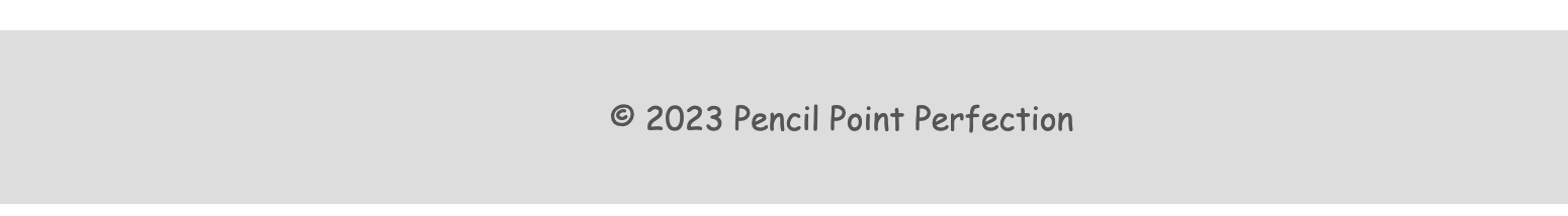 Pencil Sharpener Blog Navigation Footer