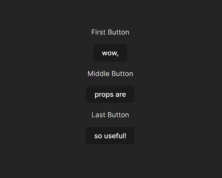 Buttons Using Props